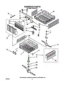 06 - Dishrack, Lit / Optional parts for Whirlpool Dishwasher DU9400XY0 from AppliancePartsPros.com