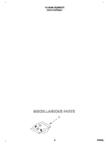 06 - Miscellaneous parts for Whirlpool Dishwasher DU9400XY2 from AppliancePartsPros.com