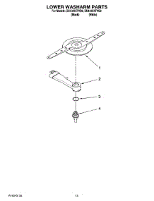 11 - Lower Washarm Parts, Optional Parts (Not Included) parts for Whirlpool Dishwasher DU1345XTVQ0 from AppliancePartsPros.com