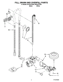 04 - Fill, Drain And Overfill Parts parts for Whirlpool Dishwasher DU1301XTVQ0 from AppliancePartsPros.com