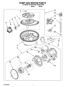 06 - Pump And Motor Parts parts for Whirlpool Dishwasher DU1301XTVQ0 from AppliancePartsPros.com