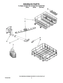 06 - Dishrack Parts parts for Whirlpool Dishwasher GU3100XTVS0 from AppliancePartsPros.com