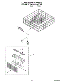 10 - Lower Rack Parts parts for Whirlpool Dishwasher DU1301XTVQ0 from AppliancePartsPros.com