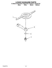 11 - Lower Washarm Parts, Optional Parts (Not Included) parts for Whirlpool Dishwasher DU1301XTVT1 from AppliancePartsPros.com