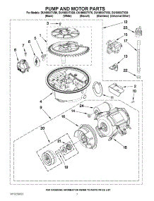 06 - Pump And Motor Parts parts for Whirlpool Dishwasher DU1055XTVD0 from AppliancePartsPros.com