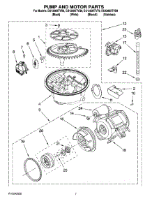 06 - Pump And Motor Parts parts for Whirlpool Dishwasher DU1300XTVB0 from AppliancePartsPros.com