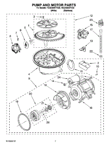 06 - Pump And Motor Parts parts for Whirlpool Dishwasher 7GU2300XTVS0 from AppliancePartsPros.com