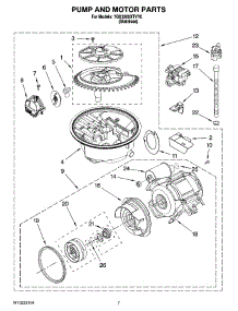 06 - Pump And Motor Parts parts for Whirlpool Dishwasher 7GU3200XTVY0 from AppliancePartsPros.com
