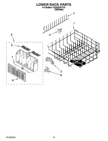 11 - Lower Rack Parts, Optional Parts (Not Included) parts for Whirlpool Dishwasher 7GU3200XTVY0 from AppliancePartsPros.com