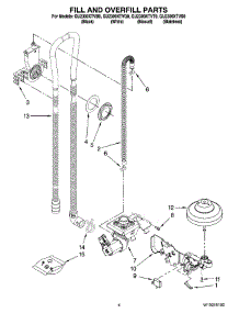 04 - Fill And Overfill Parts parts for Whirlpool Dishwasher GU2300XTVS0 from AppliancePartsPros.com