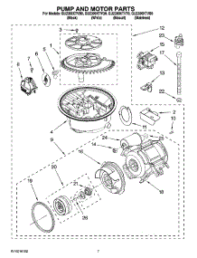 06 - Pump And Motor Parts parts for Whirlpool Dishwasher GU2300XTVS0 from AppliancePartsPros.com