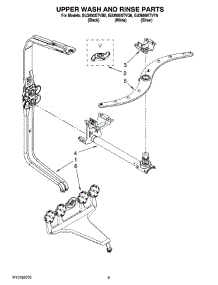 07 - Upper Wash And Rinse Parts parts for Whirlpool Dishwasher GU3600XTVB0 from AppliancePartsPros.com