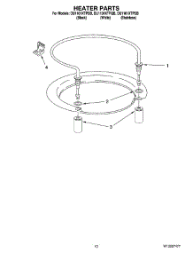 08 - Heater Parts parts for Whirlpool Dishwasher DU1101XTPBB from AppliancePartsPros.com