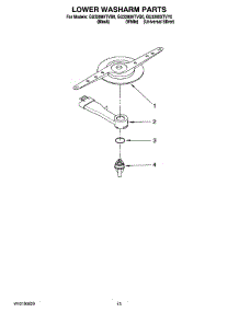 11 - Lower Washarm Parts, Optional Parts (Not Included) parts for Whirlpool Dishwasher GU3200XTVQ0 from AppliancePartsPros.com