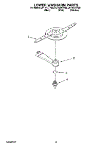 11 - Lower Washarm Parts, Optional Parts (Not Included) parts for Whirlpool Dishwasher DU1101XTPQB from AppliancePartsPros.com
