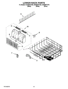 10 - Lower Rack Parts, Optional Parts (Not Included) parts for Whirlpool Dishwasher GU3600XTVY0 from AppliancePartsPros.com