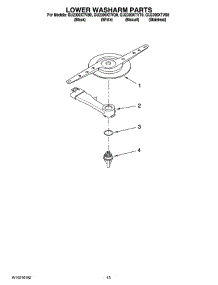 11 - Lower Washarm Parts, Optional Parts (Not Included) parts for Whirlpool Dishwasher GU2300XTVS0 from AppliancePartsPros.com