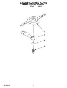 11 - Lower Washarm Parts, Optional Parts (Not Included) parts for Whirlpool Dishwasher DU1148XTPBB from AppliancePartsPros.com