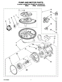 06 - Pump And Motor Parts parts for Whirlpool Dishwasher GU3200XTVB0 from AppliancePartsPros.com