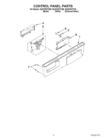 02 - Control Panel Parts parts for Whirlpool Dishwasher GU2475XTVY0 from AppliancePartsPros.com