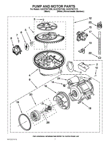 06 - Pump And Motor Parts parts for Whirlpool Dishwasher GU2275XTVQ0 from AppliancePartsPros.com