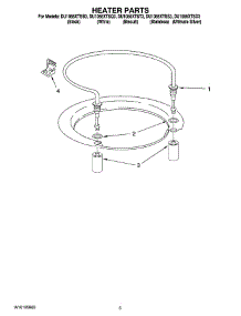 05 - Heater Parts parts for Whirlpool Dishwasher DU1055XTST3 from AppliancePartsPros.com
