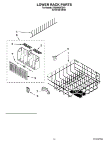 11 - Lower Rack Parts, Optional Parts (Not Included) parts for Whirlpool Dishwasher 7GU3600XTSY0 from AppliancePartsPros.com