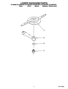 04 - Lower Washarm Parts parts for Whirlpool Dishwasher DU1055XTSQ3 from AppliancePartsPros.com