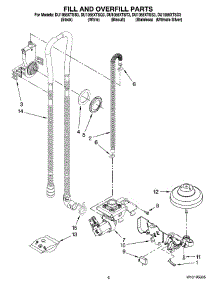 06 - Fill And Overfill Parts parts for Whirlpool Dishwasher DU1055XTSQ3 from AppliancePartsPros.com