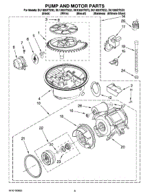 08 - Pump And Motor Parts parts for Whirlpool Dishwasher DU1055XTSQ3 from AppliancePartsPros.com