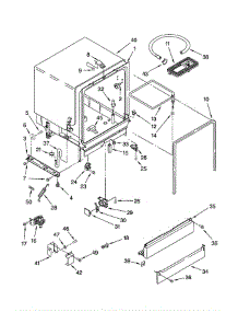 Tub parts for Whirlpool Dishwasher DU810SWPU3 from AppliancePartsPros.com