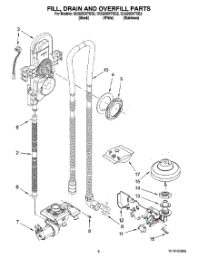06 - Fill, Drain And Overfill Parts parts for Whirlpool Dishwasher GU3200XTSQ2 from AppliancePartsPros.com