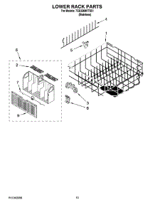 11 - Lower Rack Parts, Optional Parts (Not Included) parts for Whirlpool Dishwasher 7GU3200XTSS1 from AppliancePartsPros.com