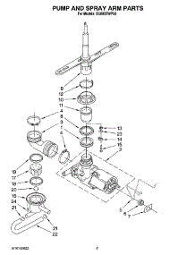 04 - Pump And Spray Arm Parts parts for Whirlpool Dishwasher DU895SWPU0 from AppliancePartsPros.com