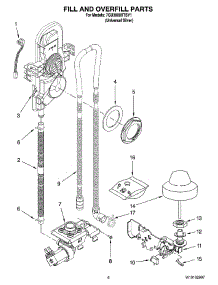 06 - Fill And Overfill Parts parts for Whirlpool Dishwasher 7GU3600XTSY1 from AppliancePartsPros.com