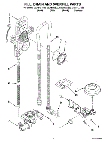 06 - Fill, Drain And Overfill Parts parts for Whirlpool Dishwasher GU2451XTST2 from AppliancePartsPros.com