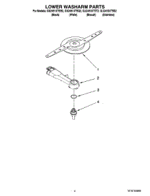 04 - Lower Washarm Parts parts for Whirlpool Dishwasher GU2451XTSQ2 from AppliancePartsPros.com