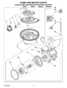 08 - Pump And Motor Parts parts for Whirlpool Dishwasher GU2451XTSQ2 from AppliancePartsPros.com
