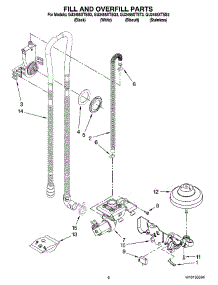 06 - Fill And Overfill Parts parts for Whirlpool Dishwasher GU2455XTSB3 from AppliancePartsPros.com