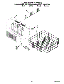 11 - Lower Rack Parts, Optional Parts (Not Included) parts for Whirlpool Dishwasher GU2455XTST3 from AppliancePartsPros.com