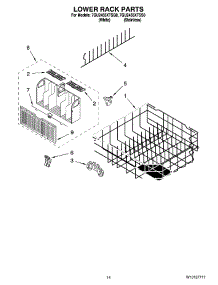 11 - Lower Rack Parts, Optional Parts (Not Included) parts for Whirlpool Dishwasher 7GU2455XTSS0 from AppliancePartsPros.com