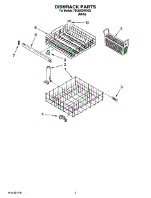 06 - Dishrack Parts, Optional Parts (Not Included) parts for Whirlpool Dishwasher 7DU850SWSQ0 from AppliancePartsPros.com