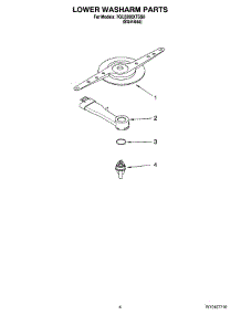 04 - Lower Washarm Parts parts for Whirlpool Dishwasher 7GU3200XTSS0 from AppliancePartsPros.com