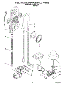 06 - Fill, Drain And Overfill Parts parts for Whirlpool Dishwasher 7GU3200XTSS0 from AppliancePartsPros.com