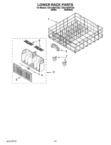 11 - Lower Rack Parts, Optional Parts (Not Included) parts for Whirlpool Dishwasher 7DU1100XTSS0 from AppliancePartsPros.com