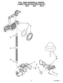 06 - Fill And Overfill Parts parts for Whirlpool Dishwasher DU1061XTST0 from AppliancePartsPros.com