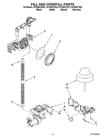 06 - Fill And Overfill Parts parts for Whirlpool Dishwasher DU1055XTSQ2 from AppliancePartsPros.com