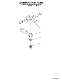 04 - Lower Washarm Parts parts for Whirlpool Dishwasher DU1148XTPBA from AppliancePartsPros.com