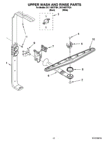 10 - Upper Wash And Rinse Parts parts for Whirlpool Dishwasher DU1148XTPBA from AppliancePartsPros.com