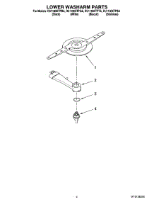 04 - Lower Washarm Parts parts for Whirlpool Dishwasher DU1100XTPSA from AppliancePartsPros.com